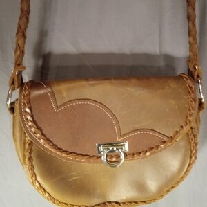 Saddleback Leather Women's Bag With Braided Handle
